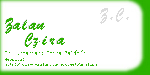 zalan czira business card